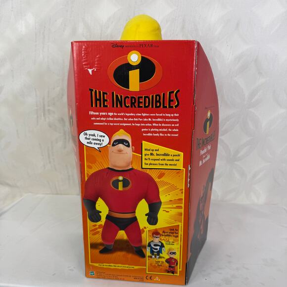 Disney The Incredibles Movie Talking Punchin Pal's MR INCREDIBLE 18" 2003 - Picture 9 of 10